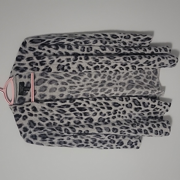Cashmere leapord print cardigan - Picture 1 of 3
